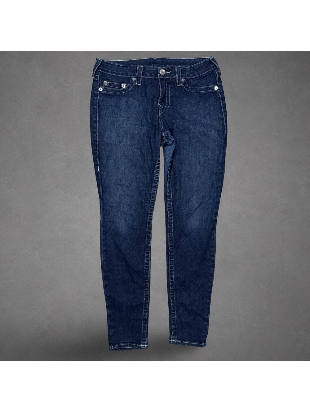 True Religion Made in USA Dark Wash Skinny Jeans Size 31